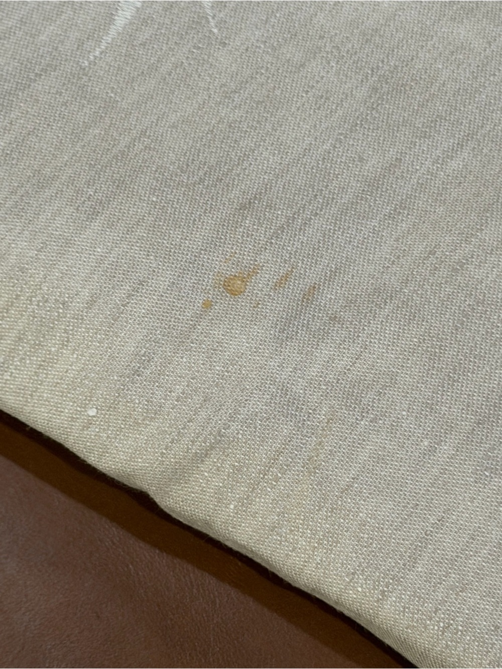 Williams Sonoma Neutral Beige Damask Cotton-Linen Table Linen - Picture 6 of 12